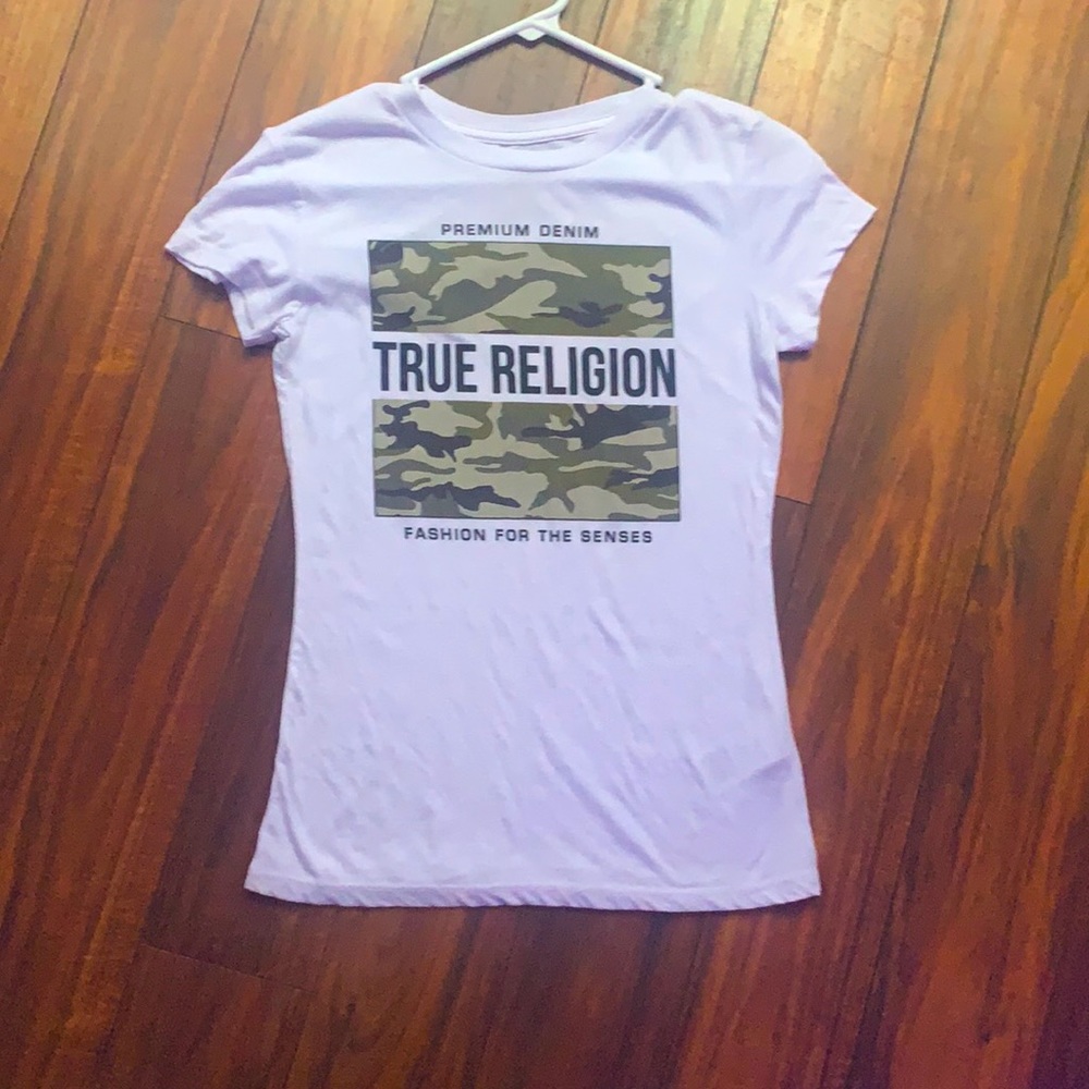 White XS true religion tee shirt